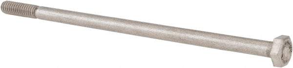 Value Collection - 1/4-20 UNC, 5-1/2" Length Under Head Hex Head Cap Screw - Partially Threaded, Grade 18-8 Stainless Steel, Uncoated, 7/16" Hex - Americas Industrial Supply