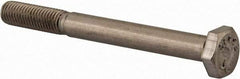Value Collection - 1/4-28 UNF, 2-1/2" Length Under Head Hex Head Cap Screw - Partially Threaded, Grade 18-8 Stainless Steel, Uncoated, 7/16" Hex - Americas Industrial Supply