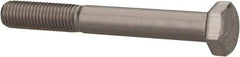 Value Collection - 5/16-24 UNF, 2-1/2" Length Under Head Hex Head Cap Screw - Partially Threaded, Grade 18-8 Stainless Steel, Uncoated, 1/2" Hex - Americas Industrial Supply