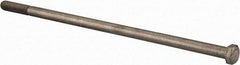 Value Collection - 3/8-16 UNC, 9-1/2" Length Under Head Hex Head Cap Screw - Partially Threaded, Grade 18-8 Stainless Steel, Uncoated, 9/16" Hex - Americas Industrial Supply