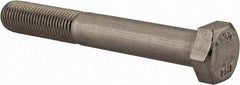 Value Collection - 3/8-24 UNF, 2-3/4" Length Under Head Hex Head Cap Screw - Partially Threaded, Grade 18-8 Stainless Steel, Uncoated, 9/16" Hex - Americas Industrial Supply