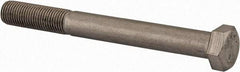 Value Collection - 3/8-24 UNF, 3-1/2" Length Under Head Hex Head Cap Screw - Partially Threaded, Grade 18-8 Stainless Steel, Uncoated, 9/16" Hex - Americas Industrial Supply
