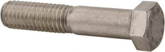 Value Collection - 7/16-14 UNC, 2-1/4" Length Under Head Hex Head Cap Screw - Partially Threaded, Grade 18-8 Stainless Steel, Uncoated, 5/8" Hex - Americas Industrial Supply