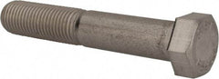 Value Collection - 7/16-20 UNF, 2-1/2" Length Under Head Hex Head Cap Screw - Partially Threaded, Grade 18-8 Stainless Steel, Uncoated, 5/8" Hex - Americas Industrial Supply