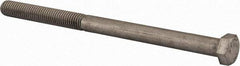 Value Collection - 1/2-13 UNC, 7-1/2" Length Under Head Hex Head Cap Screw - Partially Threaded, Grade 18-8 Stainless Steel, Uncoated, 3/4" Hex - Americas Industrial Supply