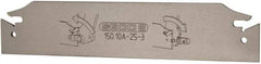 Seco - 0.984" Blade Height, 3/32" Blade Width, 5.91" OAL, Neutral Cut, Double End Indexable Cut-Off Blade - 2" Max Depth of Cut, 150.10A Blade, 150.10 Series - Americas Industrial Supply
