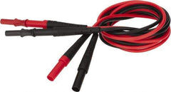 Fluke - Black/Red Electrical Test Equipment Leads Extension - Use with All Test Lead Models - Americas Industrial Supply