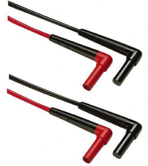 Fluke - Black/Red Electrical Test Equipment Leads Set - Use with All Models - Americas Industrial Supply