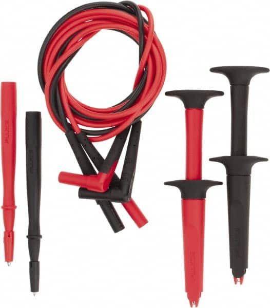 Fluke - Black/Red Electrical Test Equipment Leads Set - Americas Industrial Supply