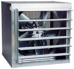 Fantech - 30" Blade, Belt Drive, 1 hp, 9,535 CFM, TEAO Exhaust Fan - 34-1/4" Opening Height x 34-1/4" Opening Width, 25-1/4" Deep, 208 to 220/440 Volt, 1 Speed, Three Phase - Americas Industrial Supply