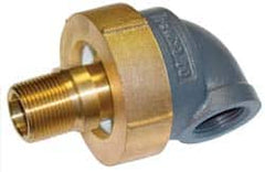 Barco - 3-1/8" Pipe, 3-1/8" Flange Thickness, 90° Casing, Straight Ball Swivel Joint - Bronze Ball & Nut with Iron Body, 340 psi Water, 240 psi Steam, Size Code 12, NPT Ends - Americas Industrial Supply