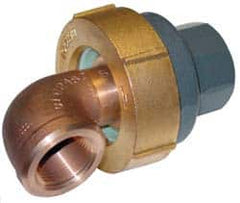 Barco - 5" Pipe, 5" Flange Thickness, Straight Casing, 90° Ball Swivel Joint - Bronze Ball & Nut with Iron Body, 300 psi Water, 200 psi Steam, Size Code 24, NPT Ends - Americas Industrial Supply