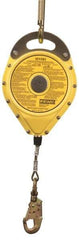 Gemtor - 100' Long, Stainless Steel Cable Self-Retracting Lifeline - 0.187" Diam, Swivel Locking Snap Hook Connector - Americas Industrial Supply