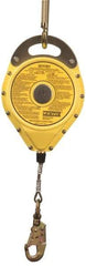 Gemtor - 30' Long, Stainless Steel Cable Self-Retracting Lifeline - 0.187" Diam, Swivel Locking Snap Hook Connector - Americas Industrial Supply
