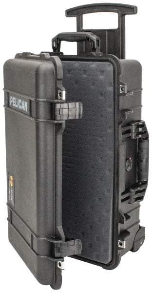 Pelican Products, Inc. - 13-13/16" Wide x 13-13/16" Deep x 9" High, Clamshell Hard Case - Black, Polypropylene - Americas Industrial Supply