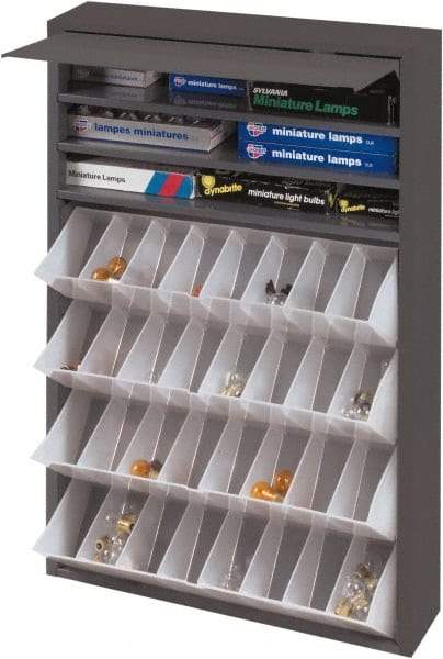 Durham - Storage Cabinet - Steel, 19" Wide x 4" Deep x 26-3/4" High, Gray - Americas Industrial Supply