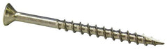 Value Collection - #8 Flat Head, Square Drive Stainless Steel Deck Screw - 1" OAL, Grade 305, Type 17 Point - Americas Industrial Supply