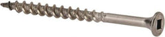 Value Collection - #8 Flat Head, Square Drive Stainless Steel Deck Screw - 2-1/2" OAL, Grade 305, Type 17 Point - Americas Industrial Supply