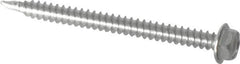 Value Collection - #8, Hex Washer Head, Hex Drive, 2" Length Under Head, #2 Point, Self Drilling Screw - Grade 410 Stainless Steel - Americas Industrial Supply