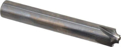 Hertel - 3/32" Radius, 3/8" Mill Diam, 4 Flute Solid Carbide Corner Rounding End Mill - Single End, Uncoated, 3/16" Tip Diam, 2-1/2" OAL, 3/8" Shank Diam - Americas Industrial Supply