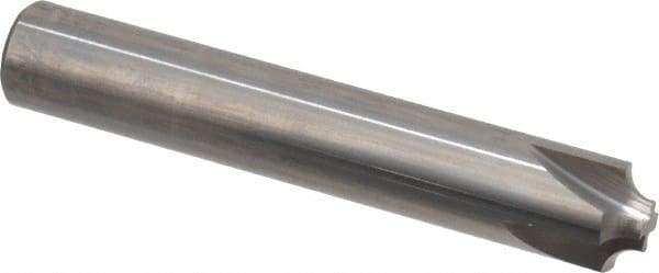 Hertel - 1/8" Radius, 1/2" Mill Diam, 4 Flute Solid Carbide Corner Rounding End Mill - Single End, Uncoated, 1/4" Tip Diam, 3" OAL, 1/2" Shank Diam - Americas Industrial Supply