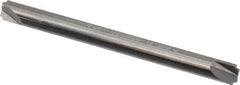 Hertel - 0.015" Radius, 1/8" Mill Diam, 2 Flute Solid Carbide Corner Rounding End Mill - Double End, Uncoated, 1-1/2" OAL, 1/8" Shank Diam - Americas Industrial Supply