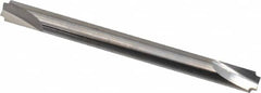 Hertel - 0.02" Radius, 1/8" Mill Diam, 2 Flute Solid Carbide Corner Rounding End Mill - Double End, Uncoated, 1-1/2" OAL, 1/8" Shank Diam - Americas Industrial Supply