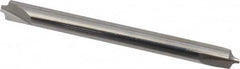 Hertel - 0.04" Radius, 1/8" Mill Diam, 2 Flute Solid Carbide Corner Rounding End Mill - Double End, Uncoated, 1-1/2" OAL, 1/8" Shank Diam - Americas Industrial Supply