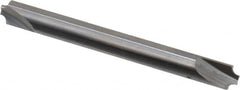 Hertel - 0.072" Radius, 1/4" Mill Diam, 2 Flute Solid Carbide Corner Rounding End Mill - Double End, Uncoated, 2-1/2" OAL, 1/4" Shank Diam - Americas Industrial Supply