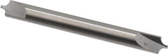 Hertel - 0.1" Radius, 1/4" Mill Diam, 2 Flute Solid Carbide Corner Rounding End Mill - Double End, Uncoated, 2-1/2" OAL, 1/4" Shank Diam - Americas Industrial Supply