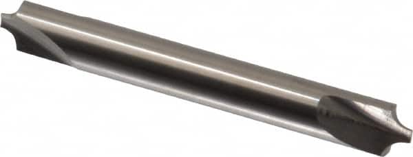Hertel - 0.109" Radius, 5/16" Mill Diam, 2 Flute Solid Carbide Corner Rounding End Mill - Double End, Uncoated, 2-1/2" OAL, 5/16" Shank Diam - Americas Industrial Supply