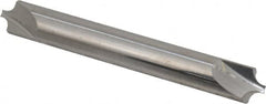 Hertel - 0.118" Radius, 5/16" Mill Diam, 2 Flute Solid Carbide Corner Rounding End Mill - Double End, Uncoated, 2-1/2" OAL, 5/16" Shank Diam - Americas Industrial Supply