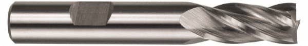 Hertel - 3/8", 2-1/2" LOC, 3/8" Shank Diam, 4-1/4" OAL, 4 Flute, Cobalt Square End Mill - Single End, Uncoated, Spiral Flute, 30° Helix, Centercutting, Right Hand Cut, Right Hand Flute - Americas Industrial Supply