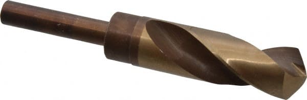 Hertel - 1" Drill, 118° Point, Cobalt Silver Deming & Reduced Shank Drill Bit - Americas Industrial Supply