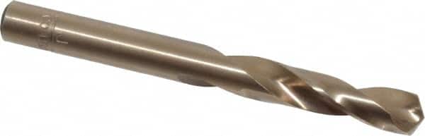 Hertel - 0.277" 135° Spiral Flute Cobalt Screw Machine Drill Bit - Bright Finish, Right Hand Cut, 1-1/2" Flute Length, 2-11/16" OAL, Split Point, Straight Shank - Americas Industrial Supply