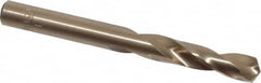 Hertel - 0.277" 135° Spiral Flute Cobalt Screw Machine Drill Bit - Bright Finish, Right Hand Cut, 1-1/2" Flute Length, 2-11/16" OAL, Split Point, Straight Shank - Americas Industrial Supply