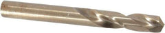 Hertel - 0.323" 135° Spiral Flute Cobalt Screw Machine Drill Bit - Bright Finish, Right Hand Cut, 1-11/16" Flute Length, 2-15/16" OAL, Split Point, Straight Shank - Americas Industrial Supply