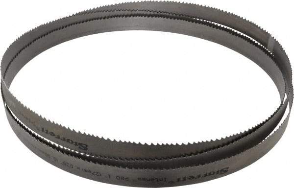 Starrett - 4 to 6 TPI, 11' 6" Long x 1" Wide x 0.035" Thick, Welded Band Saw Blade - Bi-Metal, Toothed Edge, Modified Tooth Set, Contour Cutting - Americas Industrial Supply