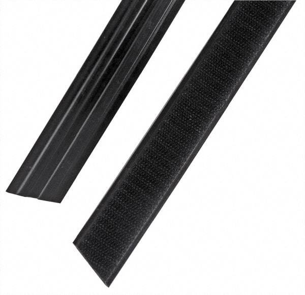 Rubbermaid - 47" Long x 1.1" Wide Microfiber Hook & Loop Replacement Set - Black, Hook & Loop - Americas Industrial Supply