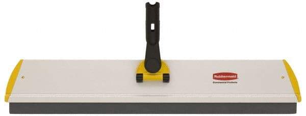 Rubbermaid - 24.1" Long x 4-1/2" Wide Aluminum Squeegee Frame - Yellow, Quick Connect - Americas Industrial Supply