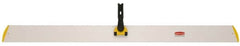 Rubbermaid - 48.1" Long x 3-1/2" Wide Aluminum Dust Mop Frame - Yellow, Quick Connect - Americas Industrial Supply