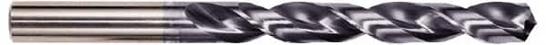 Hertel - 7/16", 135° Point, Spiral Flute, Cobalt Taper Length Drill Bit - TiAlN Finish, 4-5/8" Flute Length, 7-1/4" OAL - Americas Industrial Supply