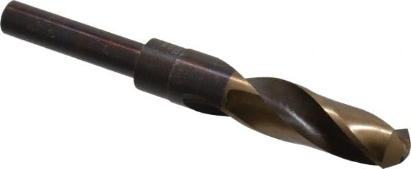 Hertel - 25/32" Drill, 118° Point, Cobalt Silver Deming & Reduced Shank Drill Bit - Americas Industrial Supply