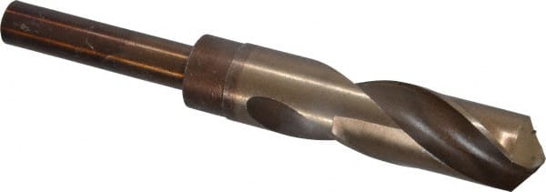 Hertel - 55/64" Drill, 118° Point, Cobalt Silver Deming & Reduced Shank Drill Bit - Americas Industrial Supply