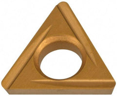 Hertel - TDHH1.280.751 Grade HC620B Carbide Boring Insert - TIN/TIC/TICN/TIN Finish, 60° Triangle, 15° Relief Angle, 5/32" Inscr Circle, 3/64" Thick, 1/64" Corner Radius - Americas Industrial Supply