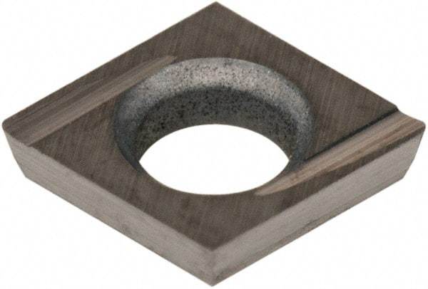 Hertel - CDHH 120605 HT540B Grade Carbide Boring Insert - Uncoated, Diamond, 80° Incl Angle, Left Hand, 5/32" Inscr Circle, .04" Thick, 0.007" Cnr Rad - Americas Industrial Supply