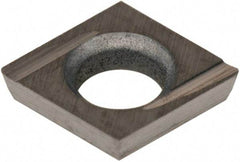 Hertel - CDHH 120605 HT540B Grade Carbide Boring Insert - Uncoated, Diamond, 80° Incl Angle, Left Hand, 5/32" Inscr Circle, .04" Thick, 0.007" Cnr Rad - Americas Industrial Supply