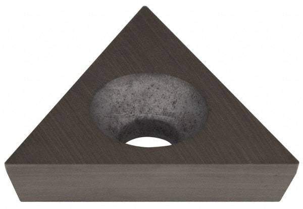 Hertel - TD6P05 Grade HT410B Carbide Boring Insert - Uncoated, 60° Triangle, 11° Relief Angle, 3/8" Inscr Circle, 1/8" Thick, 0.007" Corner Radius - Americas Industrial Supply