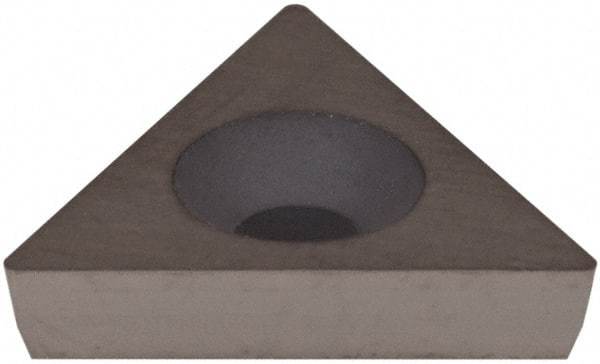Hertel - TD6P1 Grade HT630B Cermet Boring Insert - Uncoated, 60° Triangle, 11° Relief Angle, 3/8" Inscr Circle, 1/8" Thick, 1/64" Corner Radius - Americas Industrial Supply