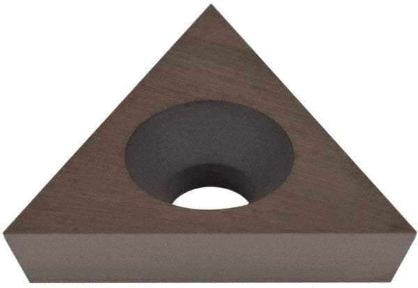 Hertel - TD6P01 Grade HT630B Cermet Boring Insert - Uncoated, 60° Triangle, 11° Relief Angle, 3/8" Inscr Circle, 1/8" Thick, 0.002" Corner Radius - Americas Industrial Supply